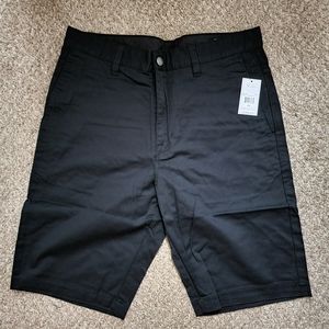 Volcom Men's Vmonty Stretch Chino Shorts Black NWT 32